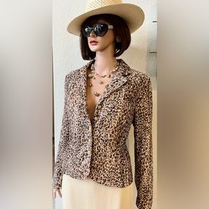 Jackie Jon NWOT Animal print Jacket 12